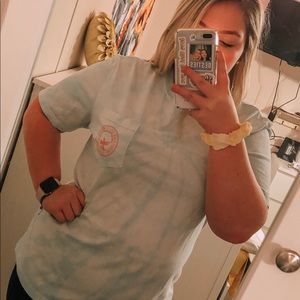 tye dye southern girl tshirt w/ pocket!